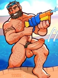 abs balls bara biceps big_balls big_penis daddy erection league_of_legends malcolm_graves male male_nipples male_only manly mature_male moustache muscular_male nipples nude pecs penis riot_games