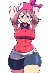 1girls 2024 2d 2d_(artwork) ai_generated game_freak may_(pokemon) mullon nintendo novelai pokemon pokemon_(anime) pokemon_(game) pokemon_oras pokemon_rse solo solo_female solo_focus thick_thighs