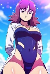 1girls 2024 2d 2d_(artwork) ai_generated game_freak large_breasts mullon nintendo novelai philena_ivy pokemon pokemon_(anime) pokemon_(game) solo solo_female solo_focus swimsuit thick_thighs