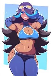 1girls 2024 2d 2d_(artwork) ai_generated cleavage dar dark-skinned_female dark_skin game_freak large_breasts mullon nintendo novelai pokemon pokemon_(anime) pokemon_(game) pokemon_oras pokemon_rse shelly_(pokemon) solo solo_female solo_focus team_aqua thick_thighs