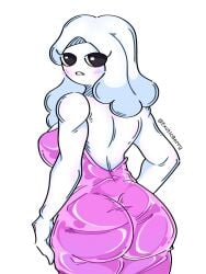 1girls arms ass_focus back beautiful_females big_ass big_butt breasts cute_face dress exoticberry eyes face_female fanart_from_twitter fat_ass fat_butt female female_only hands sexy xiaro youtuber_girl