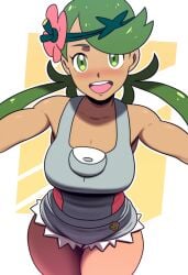 1girls 2024 2d 2d_(artwork) ai_generated dark-skinned_female dark_skin game_freak large_breasts mallow_(pokemon) mullon nintendo novelai overalls pokemon pokemon_(anime) pokemon_(game) solo solo_female solo_focus thick_thighs