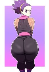 1girls 2024 2d 2d_(artwork) ai_generated ass big_ass game_freak janine_(pokemon) mullon nintendo novelai pokemon pokemon_(anime) pokemon_(game) pokemon_gsc pokemon_hgss solo solo_female solo_focus thick_thighs