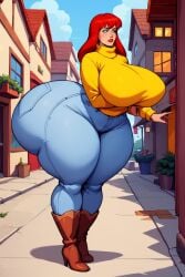 1female 1girls ai ai_generated ass ass_focus big_ass big_breasts big_thighs boots breasts bubble_butt dumptruck_ass enormous_ass enormous_breasts female female_only gigantic_ass high_heel_boots hotcartoonai huge_ass huge_thighs jeans marvel marvel_comics mary_jane_watson massive_ass massive_breasts mature mature_body mature_figure mature_woman milf mommy round_ass solo solo_female spider-man_(series) tagme thick thick_ass thick_thighs thick_thighs_save_lives thighs turtleneck voluptuous voluptuous_female wide_hips