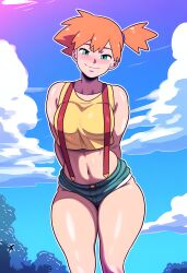 1girls 2024 2d 2d_(artwork) ai_generated game_freak kasumi_(pokemon) misty_(pokemon) mullon nintendo novelai pokemon pokemon_(anime) pokemon_(game) solo solo_female solo_focus thick_thighs