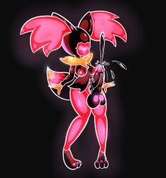 big_penis black_cum bodily_fluids brokent colored_cum corruption cum cursed_fleshlight_(gorila_invisible) delphox female generation_6_pokemon genital_fluids genitals glowing hi_res intersex lips nintendo penis pokemon pokemon_(species) solo thick_lips unusual_bodily_fluids unusual_cum unusual_genital_fluids