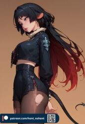 1girls ai_generated ass black_hair breasts chest fap_ceo female female girly horny hoyoverse jane_doe_(zenless_zone_zero) legs mature_female nice_ass red_hair sensual sexy sexy.ai thick_ass thick_thighs thighhighs thighs zenless_zone_zero zzz