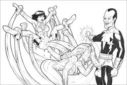 2d alien anal dc_comics double_vaginal green_lantern_(series) high-heeled_jill interspecies jade_(dc) jennifer-lynn_hayden monochrome penis pussy sinestro tentacle testicles wonder_woman wonder_woman_(series)