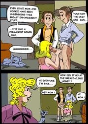 alexander_bumstead blondie_(comic) blondie_bumstead casual clothing comic cookie_bumstead dagwood_bumstead female human male oral pale_skin reynard