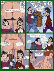 anthro anthro_only comic disney female goof_troop imminent_incest implied_incest incest max_goof mother_and_son nipples pandoras_box peg_pete peggy_cums_camping pj pussy