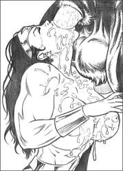 continuation cum cum_in_mouth dc_comics fellatio fictional_interracial forced_oral high-heeled_jill huge_cock human minotaur monochrome nipples oral penis rape superhero superheroine wonder_woman wonder_woman_(series)