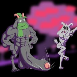 anthro asriel_dreemurr asriel_dreemurr_(god_form) balls big_balls big_muscles big_penis bovid caprine deltarune duo fur genitals goat hi_res horn huge_balls huge_cock huge_muscles hyper hyper_balls hyper_genitalia hyper_muscles hyper_penis male male/male mammal muscle_size_difference muscular penis ralsei undertale video_games zackthedraq