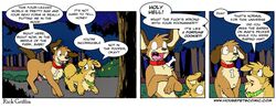 anthro canine casual collar comic dialog edit english_text eye_of_horus feline female housepets! humanoid male nude peanut_butter_(housepets!) penis pomeranian rick_griffin tarot_(housepets!) text webcomic