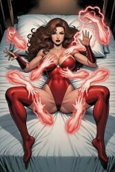 ai_generated avengers breasts female marvel marvel_cinematic_universe marvel_comics mrflat scarlet_witch