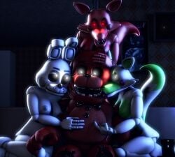 3d 4k animatronic anthro bear black_bowtie black_eyes black_tophat bowtie bunny bunny_ears bunny_girl circus_baby circus_baby_(fnaf) closed_eyes disboi215 five_nights_at_freddy's five_nights_at_freddy's_2 five_nights_at_freddy's_4 five_nights_at_freddy's_world fnaf fnaf_world fox fox_ears fox_girl fox_tail glowing_eyes green_body green_nipples grey_body grey_cheeks grey_nipples hands_all_over highres jangle_(fnaf) lipstick pink_nipples purple_cheeks purple_lipstick rabbit rabbit_ears rabbit_girl red_body red_cheeks red_eyes red_hair red_lipstick red_nipples redbear_(fnaf) robot rosy_cheeks sfm shiny_body source_filmmaker summer_of_87_baby surprised tangle_(fnaf) teasing tophat white_body white_eyes white_rabbit_(fnaf) withered