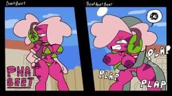 1boy 1girls alexonjaychara anthro anthrofied ass bikini breasts electronic_arts female flora_fauna phat_beet_(pvz) plant plant_girl plant_humanoid plantie plants_vs._zombies plants_vs_zombies plants_vs_zombies_2:_it's_about_time popcap_games pussy pvz pvz_2 sex sex_from_behind standing standing_sex undead zombie zombie_(pvz) zombie_male