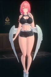 3d blacked interracial qos ramiel_(zenless_zone_zero) remielle_(zenless_zone_zero) remielle_dan sexy smile zenless_zone_zero