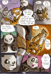 anthro better_late_than_never breasts closed_eyes comic daigaijin dialog english_text feline female fur furry green_eyes kung_fu_panda male master_po_ping master_tigress nipples nude page_161 panda pussy red_eyes song_(kung_fu_panda) standing text tiger