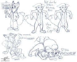 nick wilde from disney by wolfblade