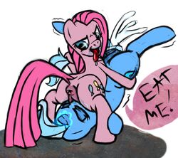 69 2013 anus blue_eyes blue_fur closed_eyes cunnilingus cutie_mark duo equine female female_ejaculation feral friendship_is_magic hair horn horse my_little_pony oral oral_sex orgasm pink_fur pink_hair pinkamena_(mlp) pinkie_pie_(mlp) pony pussy pussy_juice sex shdingo tongue tongue_out trixie_(mlp) unicorn vaginal_penetration yuri