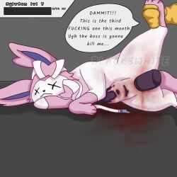 black3white blood corpse dead death dildo dildo_in_pussy dildo_insertion dildo_penetration gore guro handwear health_bar leg_up pierced pokémon_(species) pokemon pokemon_(species) pokephilia rape raped snuff sylveon