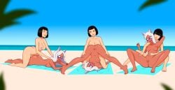 6girls ahe_gao animal_ears anoneysnufftan applying_sunscreen asphyxiation ass beach beach_towel black_hair blurry_background blush breasts cerberus_(helltaker) clones demon_girl dupli-kate embarrassed embarrassed_nude_female eyes_rolling_back female female_only held_down helltaker humiliation imminent_death invincible killer_lotion lotion mascara_tears massage mind_break murder nail_polish nipples nude nude_beach oil oiled orgasm peril punishment purple_blush pussy red_eyes rubbing sand seaside short_hair sinfulline sky snuff spread_legs suffocation summer sunbathing sunscreen tan tanned tanned_female tanned_skin tongue_out towel triplets white_hair