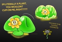 big_butt bubble_ass bubble_butt cum flower flowey flowey_the_flower reference_image shitpost tagme text undertale undertale_fanfiction what zeraniumz