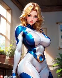 1girls ai_generated aliusnext ass big_ass big_breasts blonde_hair blue_eyes bodysuit breasts curvy female high_quality high_resolution highres huge_ass huge_breasts long_hair marvel marvel_cinematic_universe marvel_comics marvel_rivals patreon sue_storm tagme