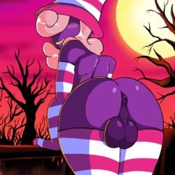 1dickgirl 1futa animated anus armwear ass back_view backsack ball_bulge balls clothes curvy dat_ass dickgirl elbow_gloves exposed futa futa_sans_pussy futanari gaper_mario inviting inviting_to_sex inviting_viewer large_ass large_balls legwear looking_at_viewer looking_back mario_(series) nintendo panties panty_bulge paper_mario penis perineal_raphe perineum presenting presenting_hindquarters purple_skin seducing seducing_viewer seductive seductive_smile shadman shadow_siren shaking shaking_ass shaking_balls shaking_butt shimapan smile smiling_at_viewer solo spazkid stockings striped_thighhighs taint testicles thick_thighs thighhighs thong underwear vivian_(paper_mario) wide_hips