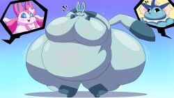 adansin bbw big_ass big_breasts breasts bubble_butt cleavage eeveelution female furry glaceon huge_ass huge_breasts overweight pokemon pokemon_(species) ssbbw sylveon thick_thighs vaporeon wide_hips