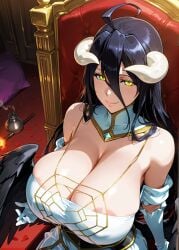 ai_generated albedo_(overlord) alternate_ass_size alternate_body_type alternate_breast_size beautiful beauty black_hair breasts clothed clothing female female_focus female_only gigantic_ass gigantic_breasts gold_eyes golden_eyes horns huge_ass huge_breasts hyper hyper_breasts hyper_butt large_ass large_breasts long_hair mommy nagiotoai open_eyes overlord solo solo_female solo_focus stretched_clothing tight_clothing voluptuous voluptuous_body voluptuous_female yellow_eyes
