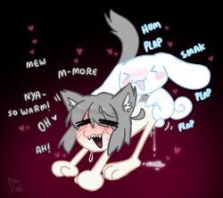 animal_humanoid canine cat_humanoid cinnamon_(cinnamoroll) cinnamoroll cinnamoroll_(series) closed_eyes crossover crossover_pairing crossover_sex crossover_ship crossover_shipping cum dog_ears doggy_style felid felid_humanoid feline feline_humanoid femboy femboy_on_femboy femboys_only gay gay_anal gay_domination gay_male gay_sex happy_sex happy_sub melty_blood neco-arc_chaos posted_by_artist powpink09 sanrio self_upload semen semen_on_floor size_difference small_dom_big_sub smaller_male type-moon yaoi