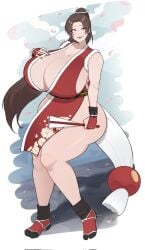 mai shiranui from fatal fury by morgzkun