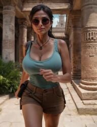 ai_generated animated artist_request big_breasts breasts busty cleavage female female_focus female_only hourglass_figure lara_croft lara_croft_(classic) large_breasts tagme tomb_raider video wide_hips