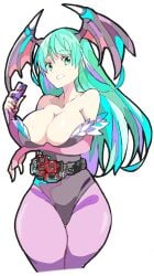 1girls breasts darkstalkers empe0317 enpe female female_focus female_only large_breasts morrigan_aensland solo succubus