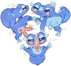 2026 2_penises animal_genitalia animal_penis anus big_penis blue_body blush bodily_fluids closed_smile digital_drawing_(artwork) digital_media_(artwork) feral foreskin front_view gecqua generation_10_pokemon genital_fluids genital_slit genitals hemipenes humanoid_genitalia humanoid_penis leaking_precum looking_at_genitalia looking_at_penis looking_at_viewer looking_back looking_back_at_viewer male miori mouth_closed multi_genitalia multi_penis multiple_positions nintendo one_leg_up ookm partially_retracted_foreskin penis pokemon pokemon_(species) pokemon_ww precum purple_eyes quadruped raised_leg rear_view simple_background smile solo spread_legs spread_slit spreading steam sweat tapering_penis throbbing throbbing_penis vein veiny_penis white_background