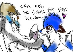 alexei anthro borzoi botdf canine furry furry_only ice_cream licking male multiple_males no_humans penis tongue vasi yaoi