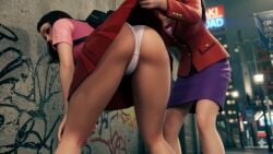 2girls 3d_animation ai_generated animated asian asian_female ass ass_worship backpack bare_ass black_backpack black_hair bullet_train_(2022_film) clothed_female japanese_female kissing_ass long_hair mole mole_under_eye mp4 panties reina_(ryuu_ga_gotoku) short_hair skirt skirt_lift sony_pictures sound tagme thick_ass upskirt video white_panties yakuza_(series)