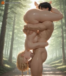 1boy 1girl 69 69_position abs ahe_gao ai_generated armpits ass beard big_breasts big_penis black_eyes black_hair blonde_hair bodily_fluids braid breasts breasts_bigger_than_head cum cumming cumming_while_penetrating cunnilingus curvy curvy_figure female forehead gigantic_breasts green_eyes hetero huge_ass huge_breasts huge_cock indoors intersex legs_up long_hair looking_at_another male mature mature_male motion_lines naked nude open_mouth oral oral_sex original_character penetration penis short_hair skinny spectreai standing_69 standing_sex thick thick_legs thick_thighs thighs twinbraids upside_down