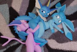 2026 3d_(artwork) anal anal_sex animal_genitalia animal_penis anthro anthro_on_anthro anthro_penetrated anthro_penetrating anthro_penetrating_anthro anthrofied ass balls bella_(sawert) blender_(artwork) blender_cycles_(artwork) blue_body camera_view canine_genitalia canine_penis carpet chibi digital_media_(artwork) eeveelution espeon eye_contact female female_anthro female_penetrated generation_1_pokemon generation_2_pokemon generation_4_pokemon genitals glaceon greg_(sawert) hair hi_res inside looking_at_another male male/female male/male male_anthro male_penetrating male_penetrating_female male_rimming_male mammal matthew_(sawert) nintendo nude oral penetration penile penile_penetration penis penis_in_ass pokemon pokemon_(species) pokemorph rimming rimming_male sawert sex simple_background tail