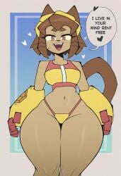 1girls ai_generated anthro ass big_breasts breasts child_bearing_hips english_text female female_focus female_only gameoverse huge_ass huge_breasts kit_(gameoverse) large_ass large_breasts solo thick_thighs thighs wide_hips ztormdust1 ztormreborn30