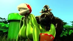 3d 3d_(artwork) 3d_animation chain_chomp doggy_style furry futa_on_female futanari gigi_(thecoatl034) huge_ass huge_breasts huge_hips piranha_plant piranha_plant_girl sassyrdos super_mario_bros. super_mario_world tagme temple_of_sins video video_games