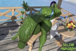 3d 3d_(artwork) dickgirl futanari hyper hyper_balls hyper_penis muscles muscular muscular_futa orc orc_futa selinemukgrom shemale sitting_on_penis