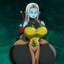 1girls ai_generated bare_ass beautiful_woman_with_weird_hat_(dragon_ball_daima) big_ass big_breasts big_butt brasil_louco bubble_ass bubble_butt clothed clothed_female curvy curvy_body curvy_female curvy_figure dragon_ball dragon_ball_daima edit edited edited_screencap female female_focus female_only full_body full_clothed fully_clothed huge_breasts large_ass looking_down nameless_demon_girl_(dragon_ball_daima) presenting presenting_ass rear_view screencap screenshot screenshot_edit seducing seducing_viewer seductive seductive_look seductive_pose seductive_smile sexy sexy_body sexy_pose shortstack shueisha simple_background solo solo_female solo_focus tagme thick_ass thick_body thick_butt thick_legs thick_thighs toei_animation