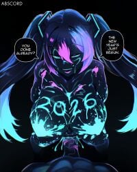 hatsune miku from new year by abscord
