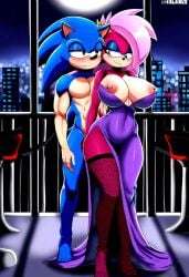 ai_generated ass blue_body blue_fur breasts female incest magenta_fur male male/female pink_hair sex sonia_the_hedgehog sonic_(series) sonic_the_hedgehog sonic_the_hedgehog_(series) sonic_underground straight veiny_penis