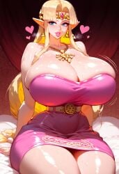 1girls ai_generated big_breasts bimbo blonde_hair blue_eyes blush breasts_bigger_than_head female gigantic_breasts huge_ass huge_breasts lipstick long_hair massive_breasts nintendo pink_lipstick princess_zelda the_legend_of_zelda thetyre thick_thighs wide_hips zelda_(a_link_between_worlds)