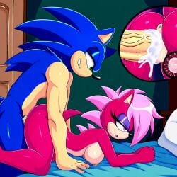 ai_generated ass blue_body blue_fur breasts female incest magenta_fur male male/female pink_hair sex sonia_the_hedgehog sonic_(series) sonic_the_hedgehog sonic_the_hedgehog_(series) sonic_underground straight veiny_penis