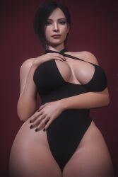 1girls 2xp_studios 3d ada_wong ada_wong_(adriana) asian asian_female big_breasts black_hair boob_window breasts brown_eyes capcom cleavage cleavage_cutout clothed clothing curvy curvy_female female female_only looking_at_viewer puzz3d resident_evil resident_evil_2 resident_evil_2_remake resident_evil_4 resident_evil_4_remake short_hair simple_background solo solo_female tagme voluptuous voluptuous_female