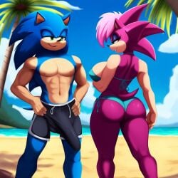 ai_generated ass blue_body breasts female green_eyes incest magenta_fur male male/female pink_hair sex sonia_the_hedgehog sonic_(series) sonic_the_hedgehog sonic_the_hedgehog_(series) sonic_underground straight veiny_penis